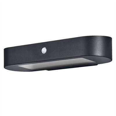 Osram Endura Style Oval Outdoor Solar Wall Led Light Sensor 6W 550Lm Ip44 from B&Q