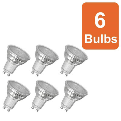Osram Led Spot Reflector Superstar Light Bulb Par16 50W 350Lm Cool White 6 Pack from B&Q