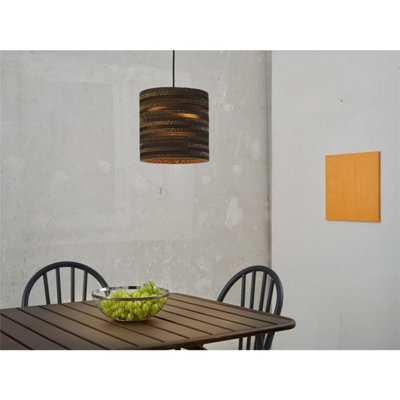 Osram Decor Cardboard Cylinder Pendant Ceiling Light E27 Brown 1X15W Led Modern from B&Q