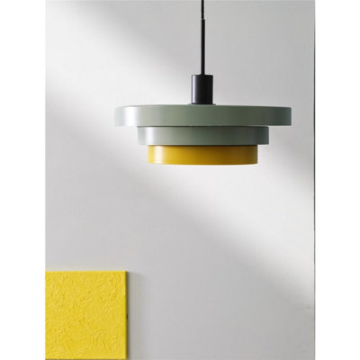 Osram Decor Layers Pendant Ceiling Light E27 Green-Yellow Max 15W Led Modern from B&Q