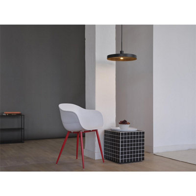 Osram Decor Plate Pendant Ceiling Light E27 Black-Wood Max 15W Led Modern Indoor from B&Q