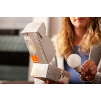 Osram Smart+ Matter E27 Classic A60 Tunable White Light Bulb Dimmable 4 Pack from B&Q