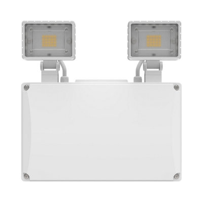 Ledvance Led Emergency Twin Spot 3W 3Hr Ip65 Lifepo4 450Lm Automatic Self Test from B&Q
