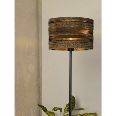Osram Decor Cardboard Cylinder Floor Lamp E27 Brown Eco Standing Tall Light from B&Q