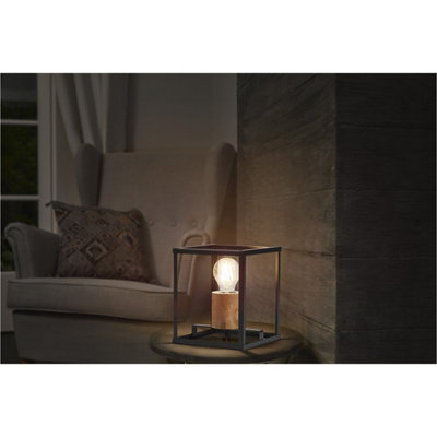 Osram Decor Nairobi Table Lamp E27 Natural Style Modern Bedside Desk Light from B&Q