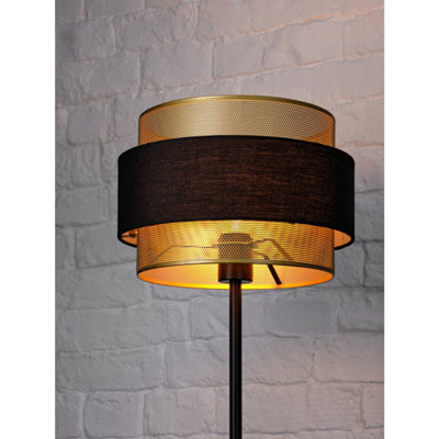 Osram Decor Hornet Floor Lamp E27 Black Industrial Standing Tall Light from B&Q