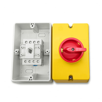 40A AC Isolator Switch IP66 Weatherproof 415V Rotary