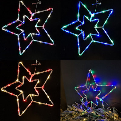 Light up star on sale battery operated