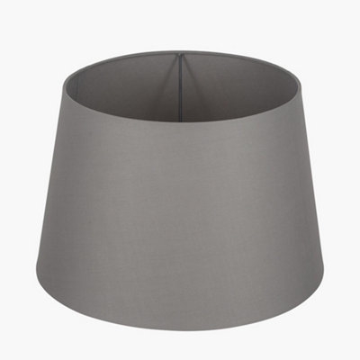 40cm Grey Tapered Poly Cotton Lampshade Cone Modern Floor Lamp Shades