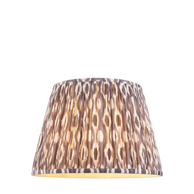 40cm Handcrafted Pearl Grey Tapered Cylinder Lamp Shade for Stylish Home Decor
