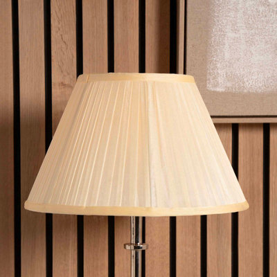 40cm Light Cream Silk Pleat Empire Lamp Shade For Table and Flor Lamps