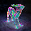 40cm Light up Standing Iridescent Dream Christmas Fawn with 100 White LEDs