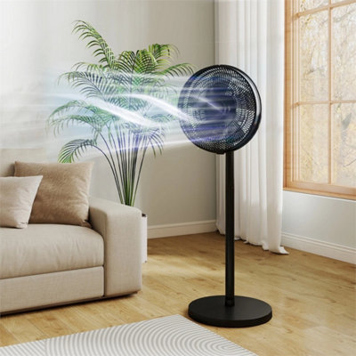 40cm Quiet Standing Pedestal Fan with Remote Control & Adjustable ...