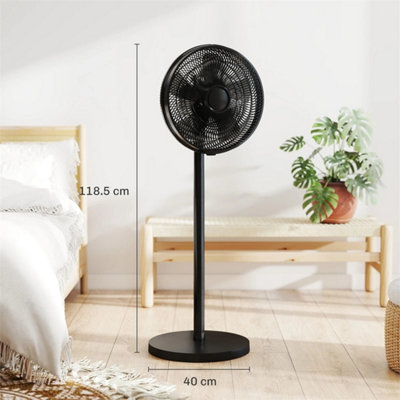 40cm Quiet Standing Pedestal Fan with Remote Control & Adjustable ...