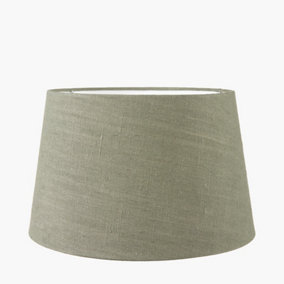 40cm Sage Green Linen Tapered Table Lampshade Modern Floor Lamp Shade