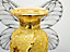 40Cm Spiral Crushed Diamond Ceramic Flower Vase Gold V041