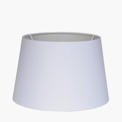 40cm White Tapered Poly Cotton Lampshade Ivory Cone Table Lamp Shade
