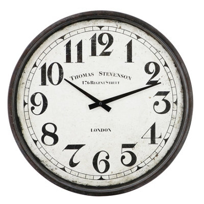 40cm x 40cm Vintage Metal Clock