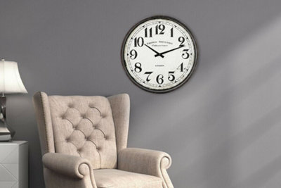 40cm x 40cm Vintage Metal Clock