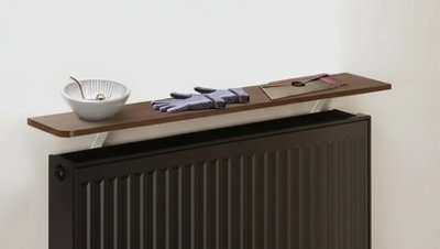 40cmx15cm Radiator Shelf with Foil Insulation MDF Wooden No Drill ...