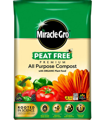 40L All-Purpose Compost with Organic Plant Food Multi-Purpose Gardening ...