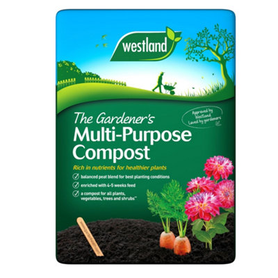 40L Multi-Purpose Compost Gardening Soil for Indoor & Outdoor Planting ...