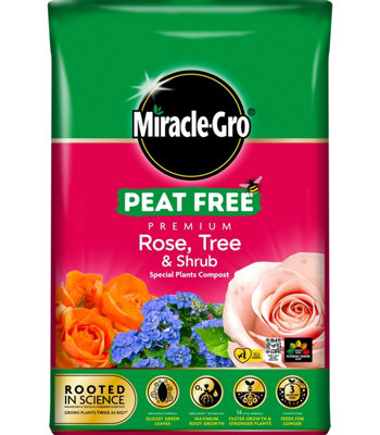 40L Peat Free, Compost for Roses, Trees & Shrubs Multi Purpose ...