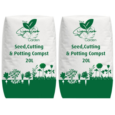 40L Seed & Cutting Compost Potting Soil by Laeto Your Signature Garden