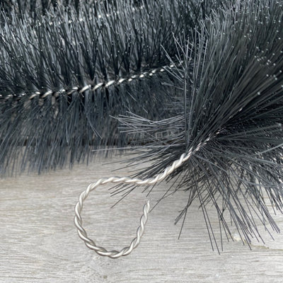 40m Black Gutter Brush Leaf & Moss Guard