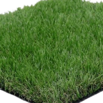 40mm Artificial Grass - 1m x 10m - Natural and Realistic Looking Fake Lawn Astro Turf
