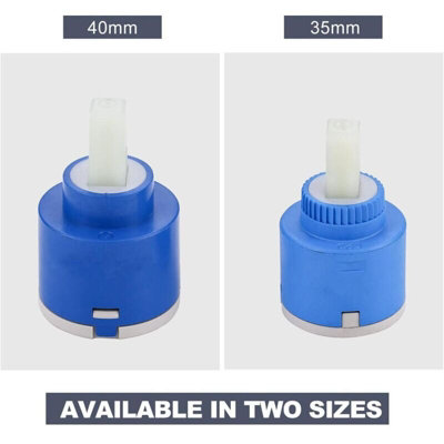 40mm Ceramic Faucet Cartridge Replacement for Hot and Cold Water