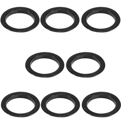 40mm Curtain Eyelets Round Plastic Eyelets, Black - 8pcs
