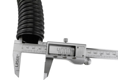 40mm flexible corrugated pond pipe x 3m with 2 x matching hose clips