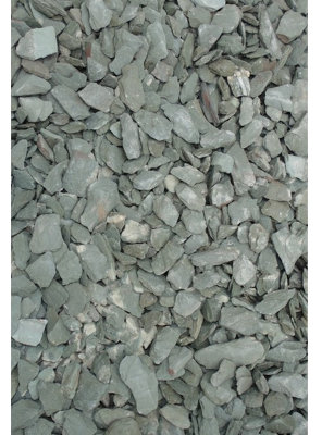 40mm Green Slate Aggregate Bulk Bag - 850 kg - L100 x W100 x H80 cm