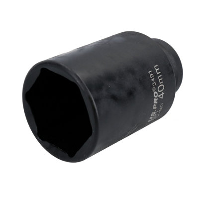 40mm Metric 1/2" Drive Deep Rear Hub Axle Nut Socket 6 Sided Single-Hex