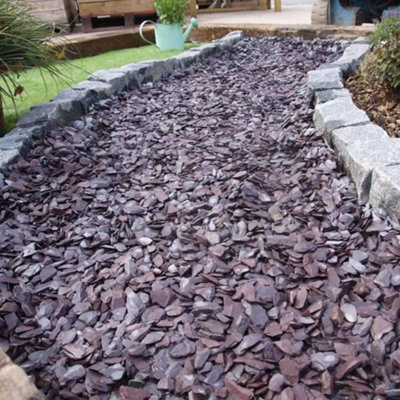 Plum slate chippings 40mm bulk bag online