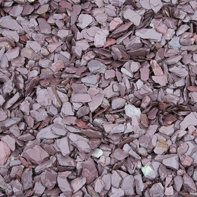 40mm Plum Slate Chippings Bulk Bag