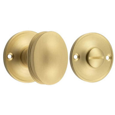 40mm Satin Brass Turn and Release Mechanism for Luxury Door Knob - Door Handle