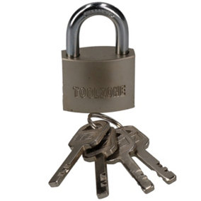 40mm Security Padlock Shed Gate Lock 4 Keys 20mm Shank Brass Core Security