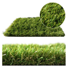 40mm Soft Fake Grass, Premium Synthetic Artificial Grass, 10 Years Warranty, Pet-Friendly Fake Grass-11m(36'1") X 2m(6'6")-22m²