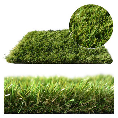 40mm Soft Fake Grass, Premium Synthetic Outdoor Artificial Grass, Pet-Friendly Fake Grass-10m(32'9" X 2m(6'6")-20m²