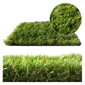 40mm Soft Fake Grass, Premium Synthetic Outdoor Artificial Grass, Pet-Friendly Fake Grass-12m(39'4") X 2m(6'6")-24m²