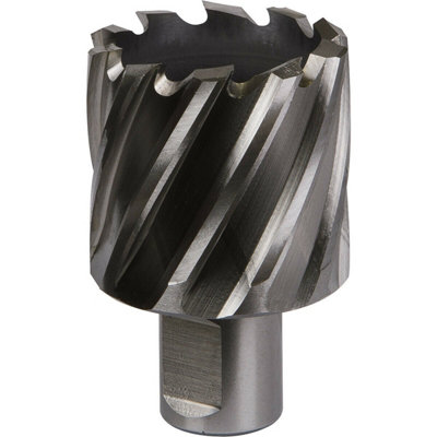 40mm x 25mm Depth Rotabor Cutter - M2 Steel Annular Metal Core Drill 19mm Shank