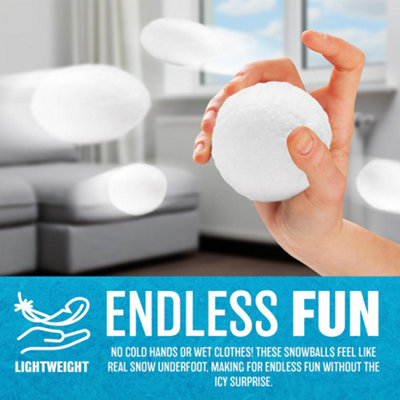 40Pc Christmas Fake Snowballs Snow Ball Fight Tree Plush Throwing ...