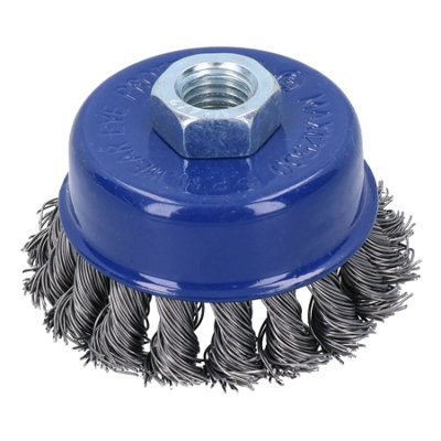 40pc Twist Knot Cup and Flat Bevel Brushes Rust Paint Removal for 4-1/2 ...
