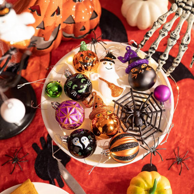 25 Ornements Halloween En Résine - Citrouille, Fantôme, Araignée, Crâne... Déco DIY