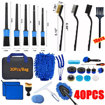 VIKING Car Detailing Brush Set for Car Cleaning Kit, Super