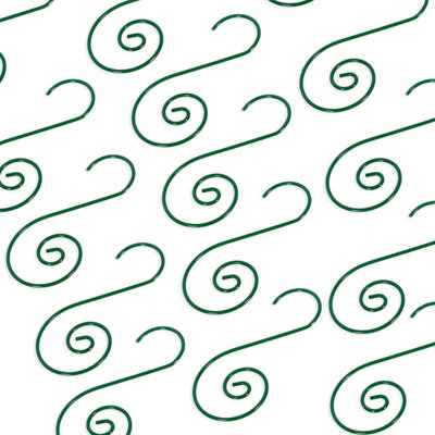 40Pcs Swirl Tree Decoration Hooks Green - Add a Touch of Style