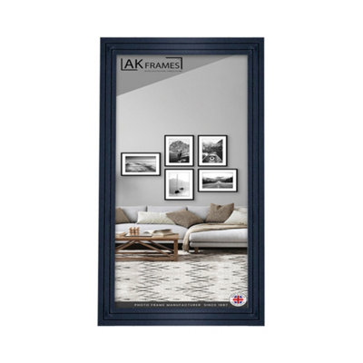 40x20CM Black Modern Step Picture Frame - Perfect For Posters, Photos ...