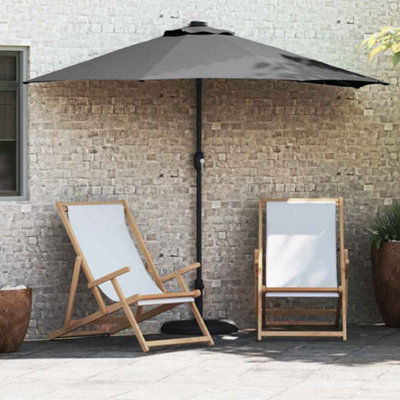 B&Q -  Garden Parasol Anthracite Large Fabric